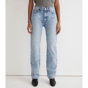Madewell Blue Straight Leg Jeans High-Rise Vintage